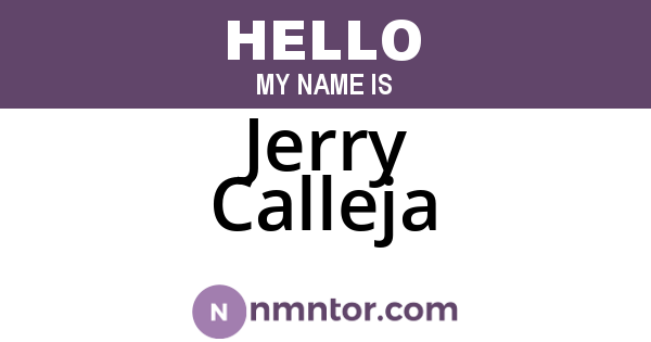 Jerry Calleja