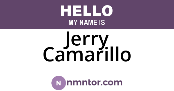 Jerry Camarillo