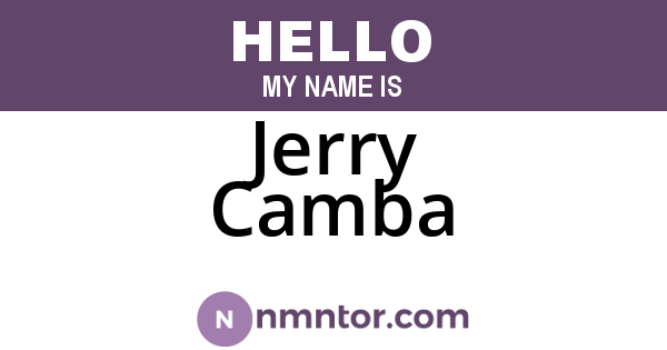 Jerry Camba