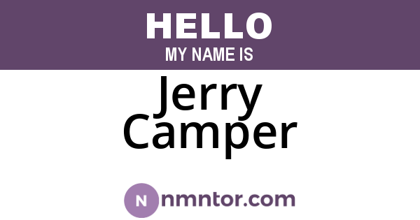 Jerry Camper