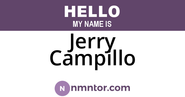 Jerry Campillo