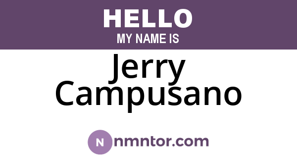 Jerry Campusano