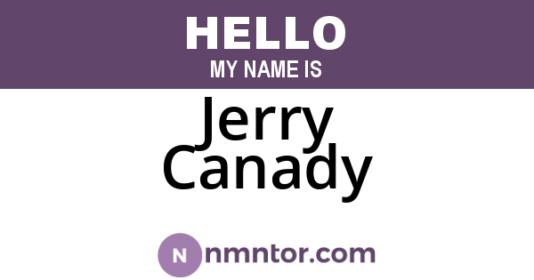 Jerry Canady