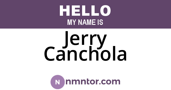 Jerry Canchola