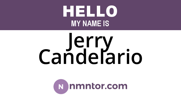 Jerry Candelario