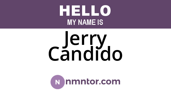 Jerry Candido