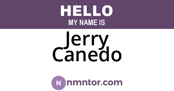 Jerry Canedo