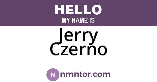 Jerry Czerno