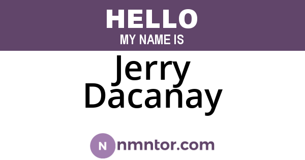 Jerry Dacanay