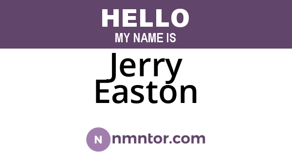 Jerry Easton