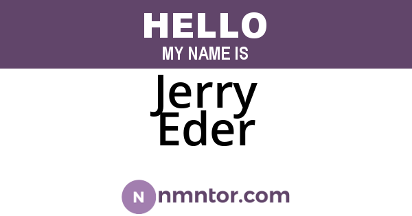 Jerry Eder