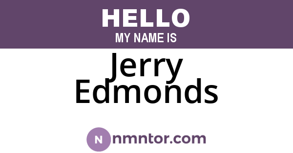 Jerry Edmonds