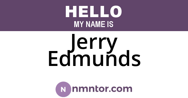 Jerry Edmunds