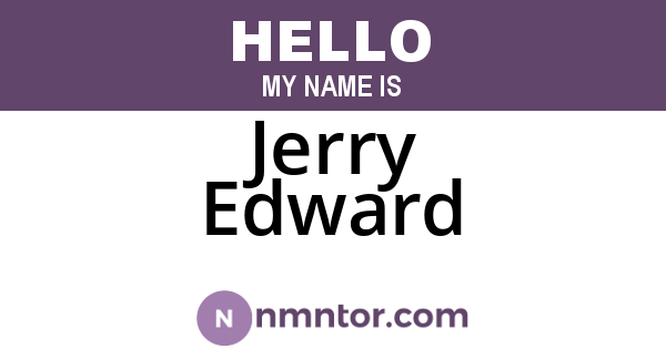 Jerry Edward