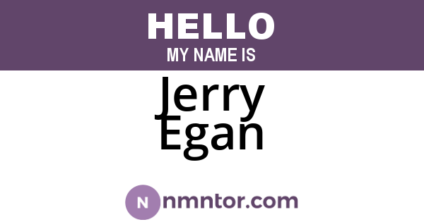 Jerry Egan