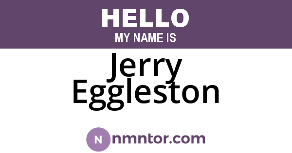 Jerry Eggleston
