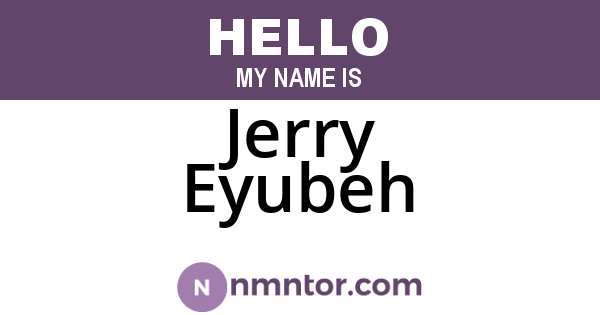 Jerry Eyubeh