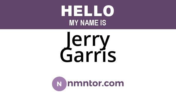 Jerry Garris