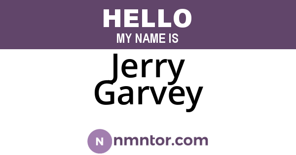 Jerry Garvey