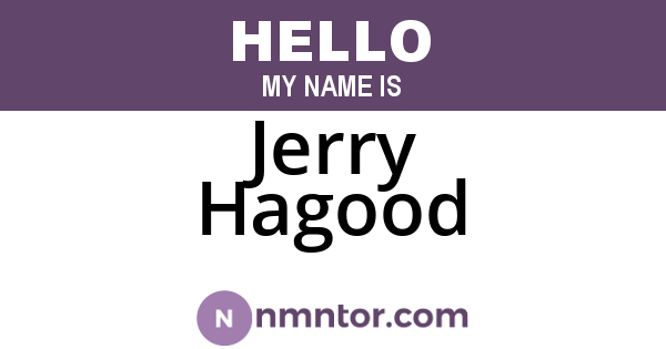 Jerry Hagood