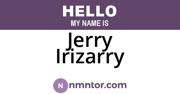 Jerry Irizarry