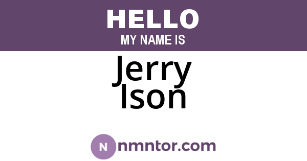Jerry Ison