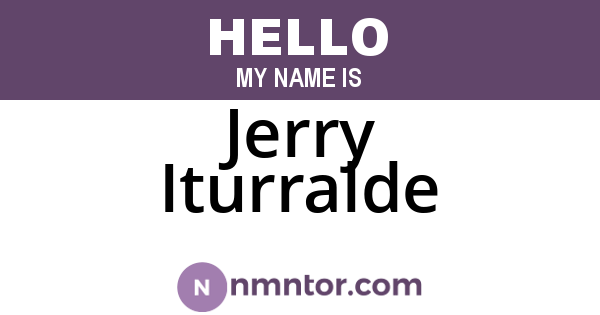 Jerry Iturralde