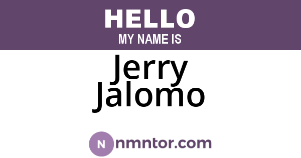 Jerry Jalomo