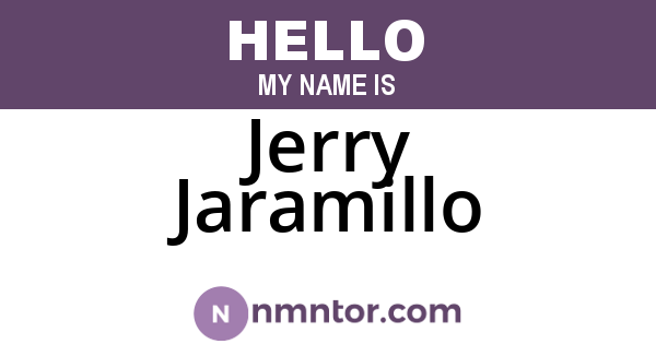 Jerry Jaramillo