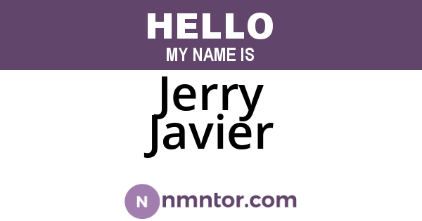 Jerry Javier