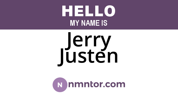Jerry Justen