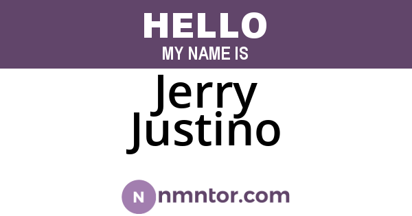 Jerry Justino