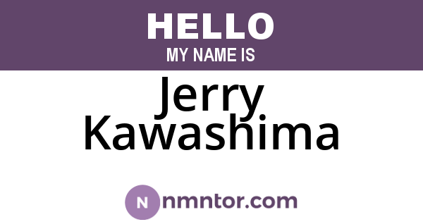 Jerry Kawashima