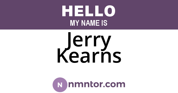 Jerry Kearns