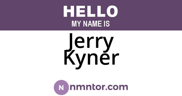 Jerry Kyner