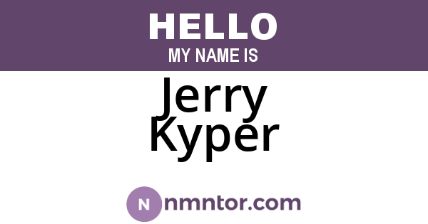 Jerry Kyper