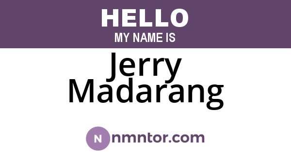 Jerry Madarang