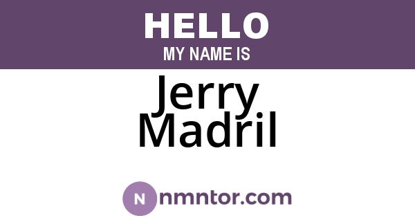 Jerry Madril