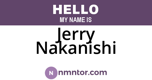 Jerry Nakanishi