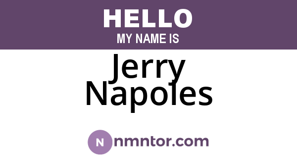 Jerry Napoles