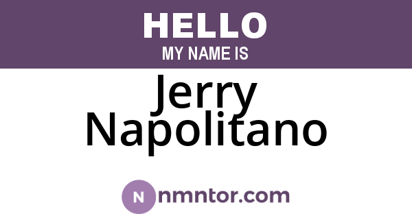Jerry Napolitano