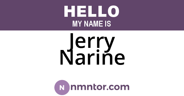Jerry Narine