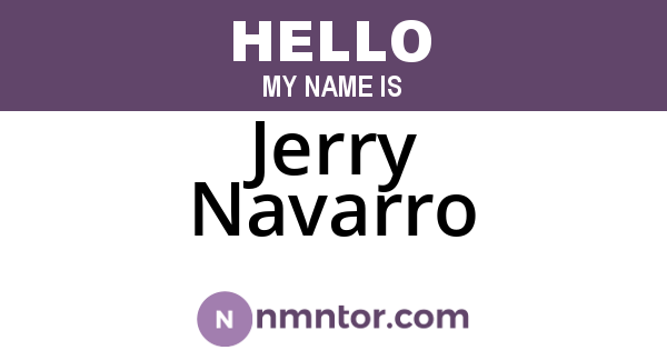 Jerry Navarro