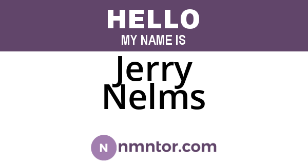 Jerry Nelms
