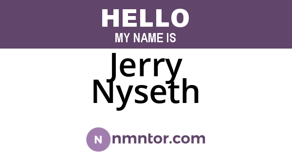 Jerry Nyseth