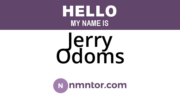 Jerry Odoms