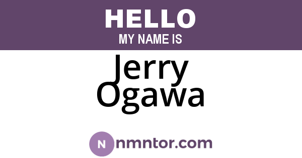 Jerry Ogawa