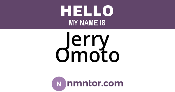 Jerry Omoto