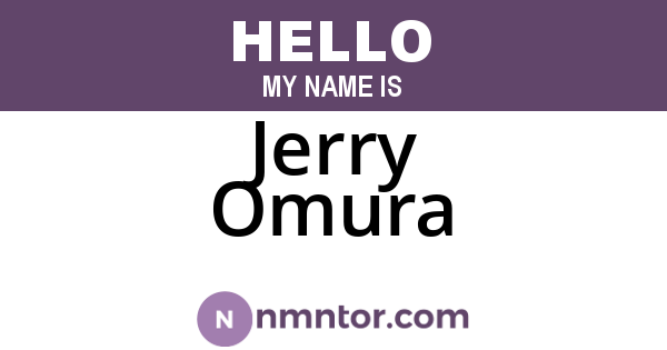 Jerry Omura
