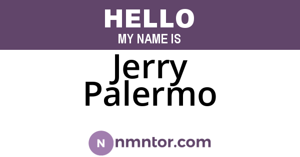 Jerry Palermo